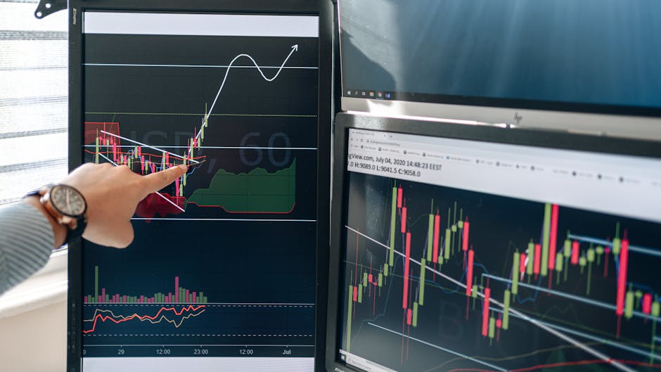 "A Malaysian trader analyzing candlestick chart patterns with RSI and MACD indicators in 2026, using technical analysis to identify trading strategies."